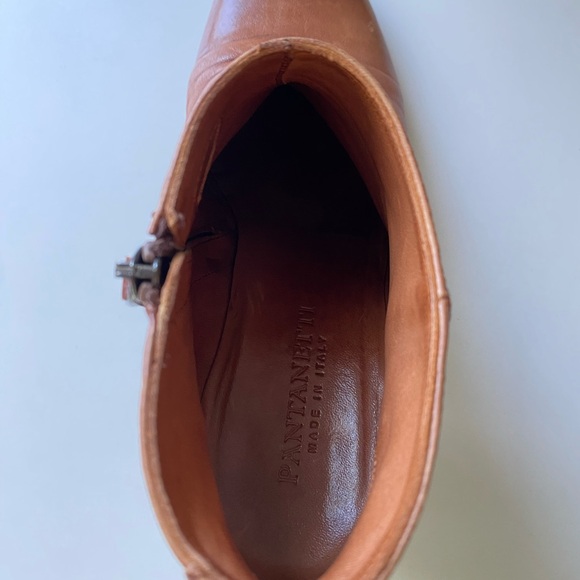 Pantanetti Brown Leather Ankle Boots - Picture 8 of 8